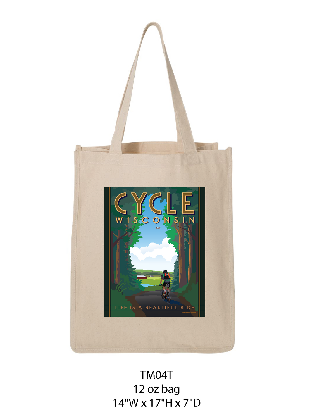 Cycle Wisconsin Natural Tote