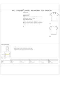 Ladies Relax Fit Crew T-Shirts (screen print)-4 garment colors